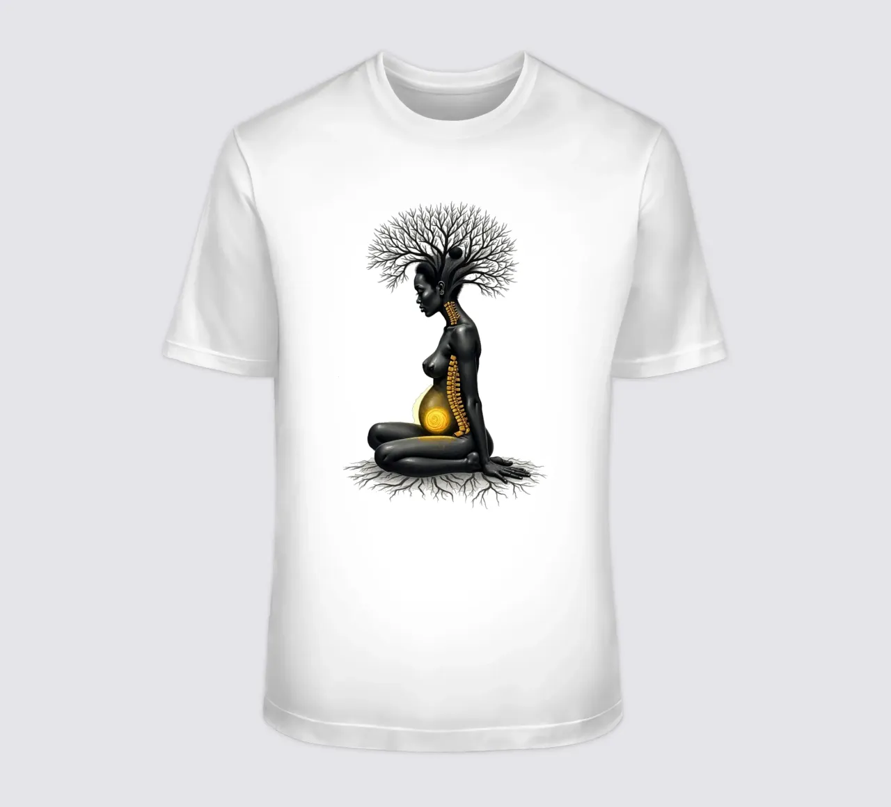 Goldene Töchter: Mutter verwurzelt im Licht T-Shirt von Dustlight Atelier