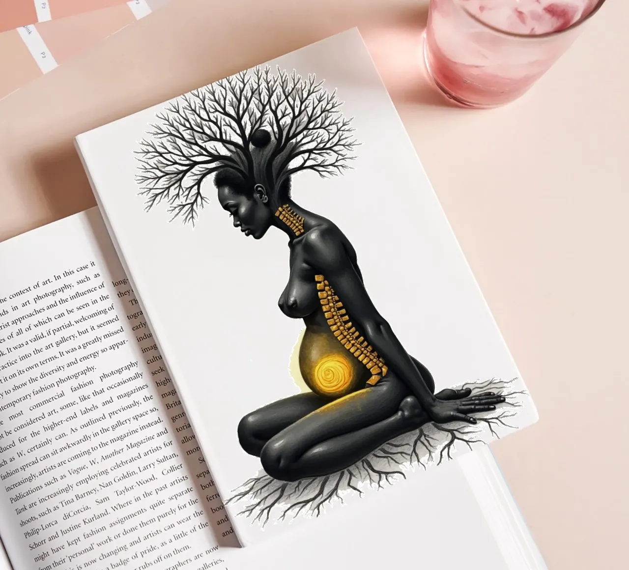 Filles d'or : Mère enracinée dans la lumière carnet de notes de Dustlight Atelier