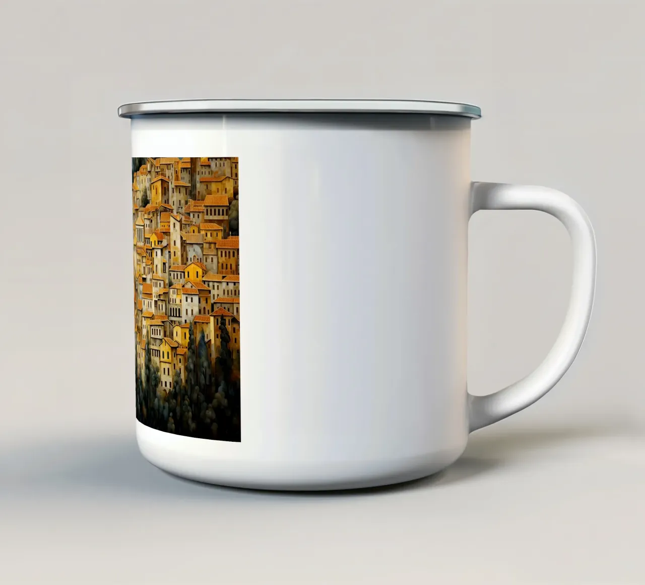 Arte da parete di Imagine tazza in smalto da Imagine