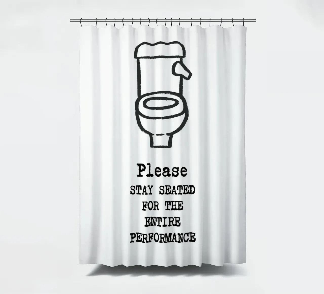 Si prega di rimanere seduti per tutta la durata dello spettacolo. tenda da doccia da ArtDesign by KBK