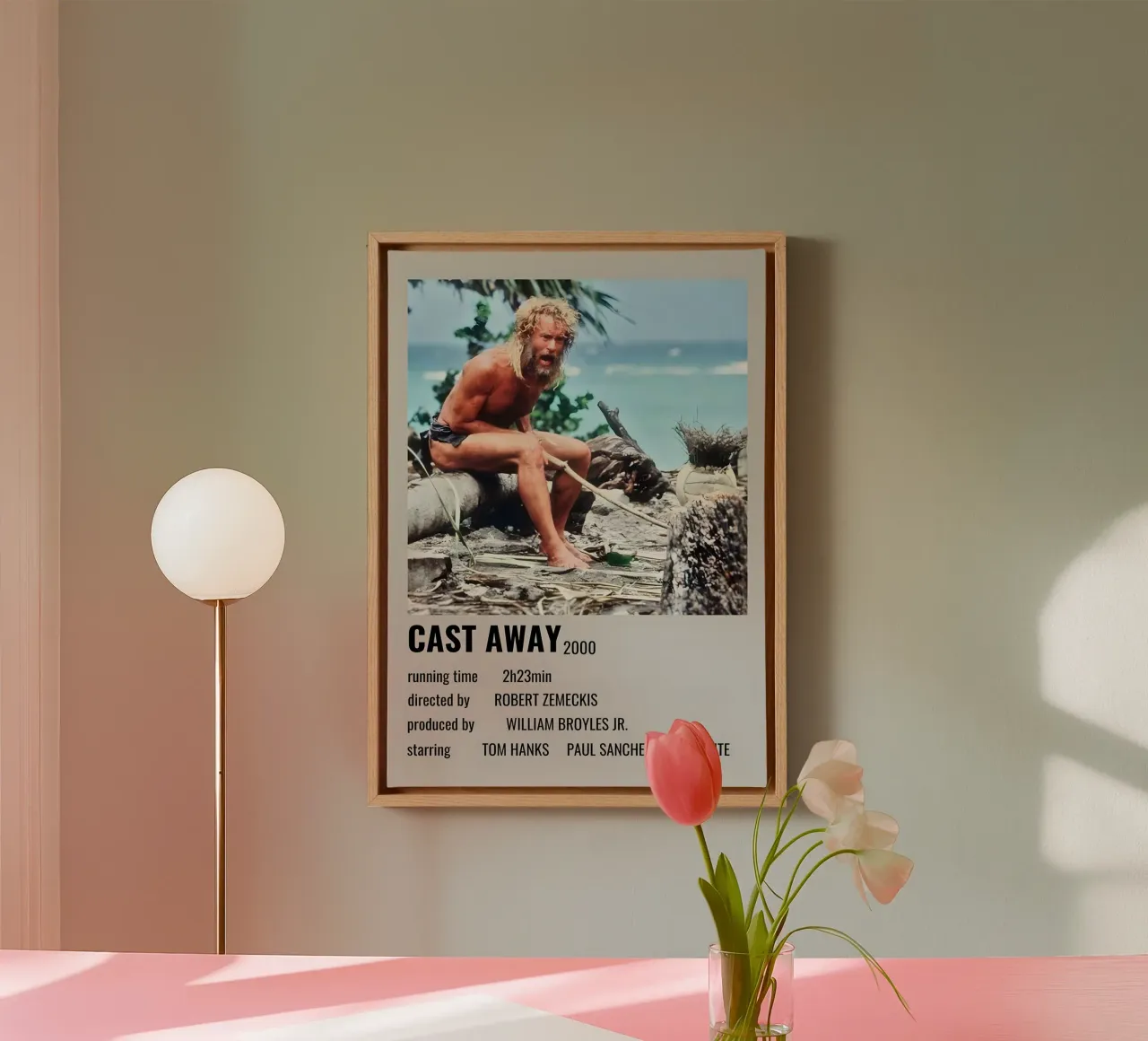 CAST AWAY 2000 tela con Cornice a cassetta da MVFminimalist