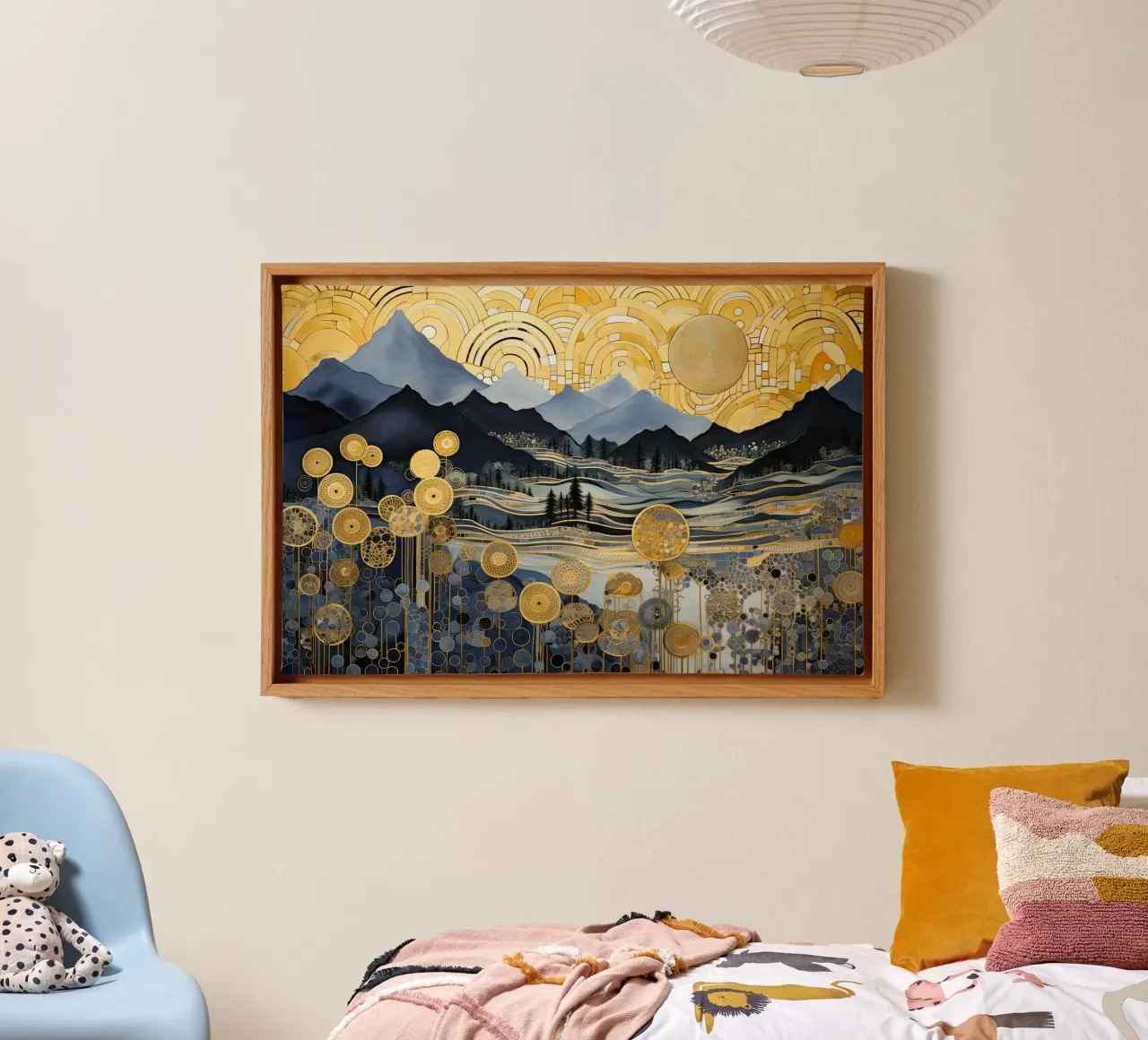 Muurkunst van Imagine canvas met Baklijst van Imagine