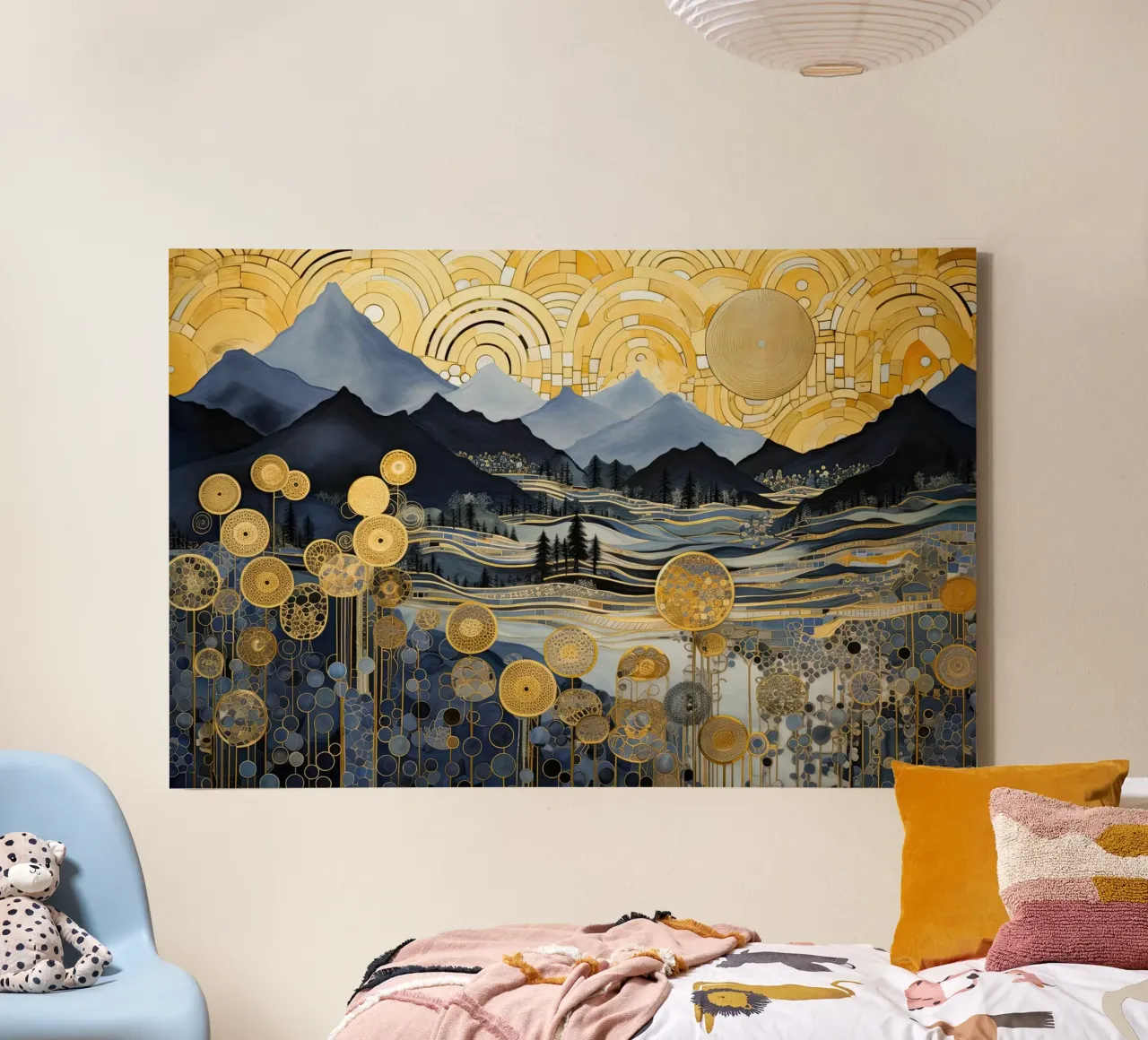 Muurkunst van Imagine canvas met Baklijst van Imagine