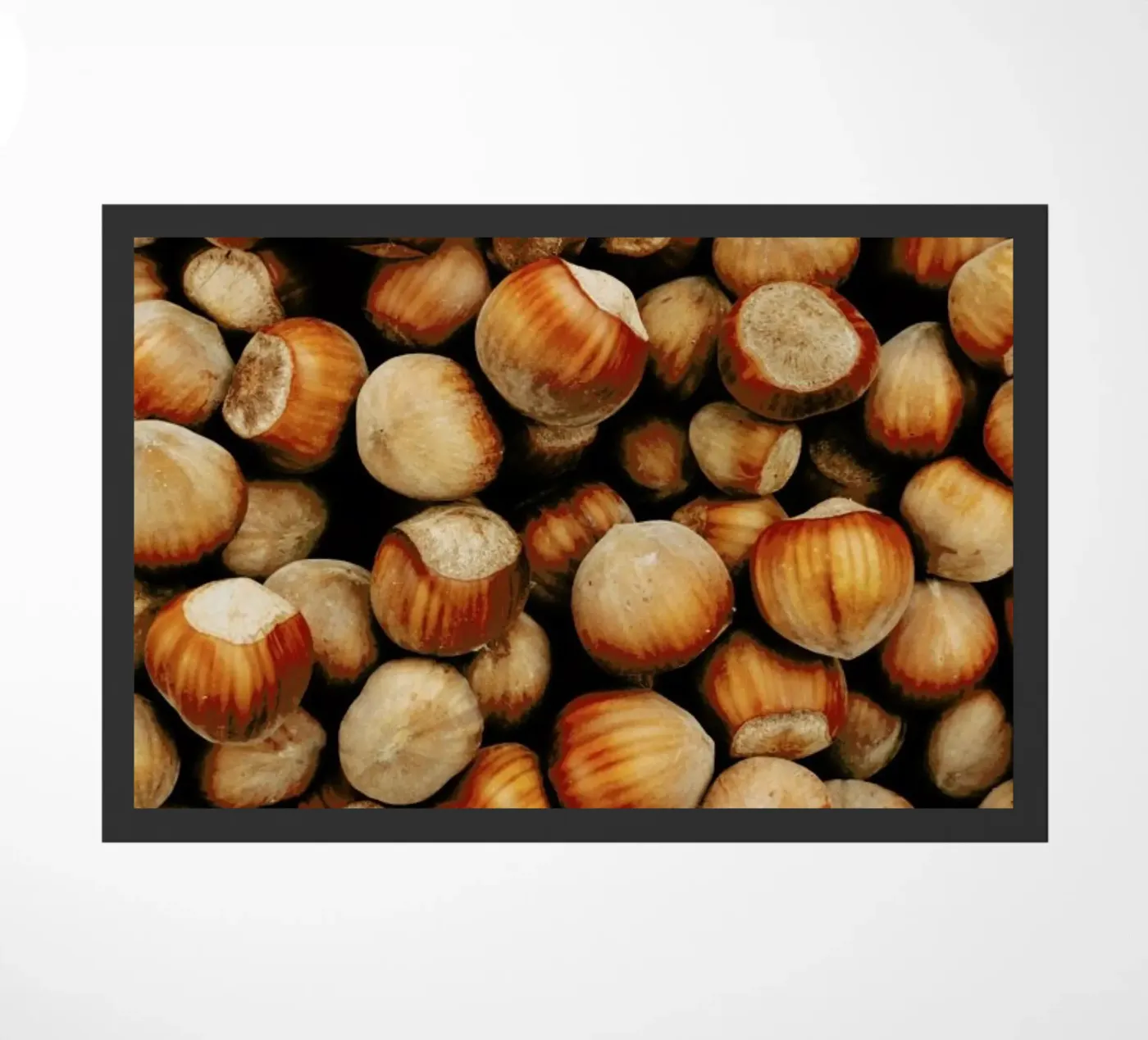 Hazelnuts doormat by Sebastian Hilgetag