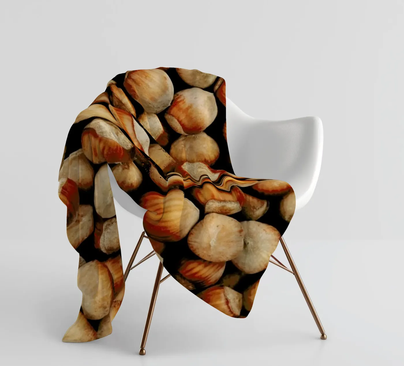 Hazelnuts fleece blanket by Sebastian Hilgetag