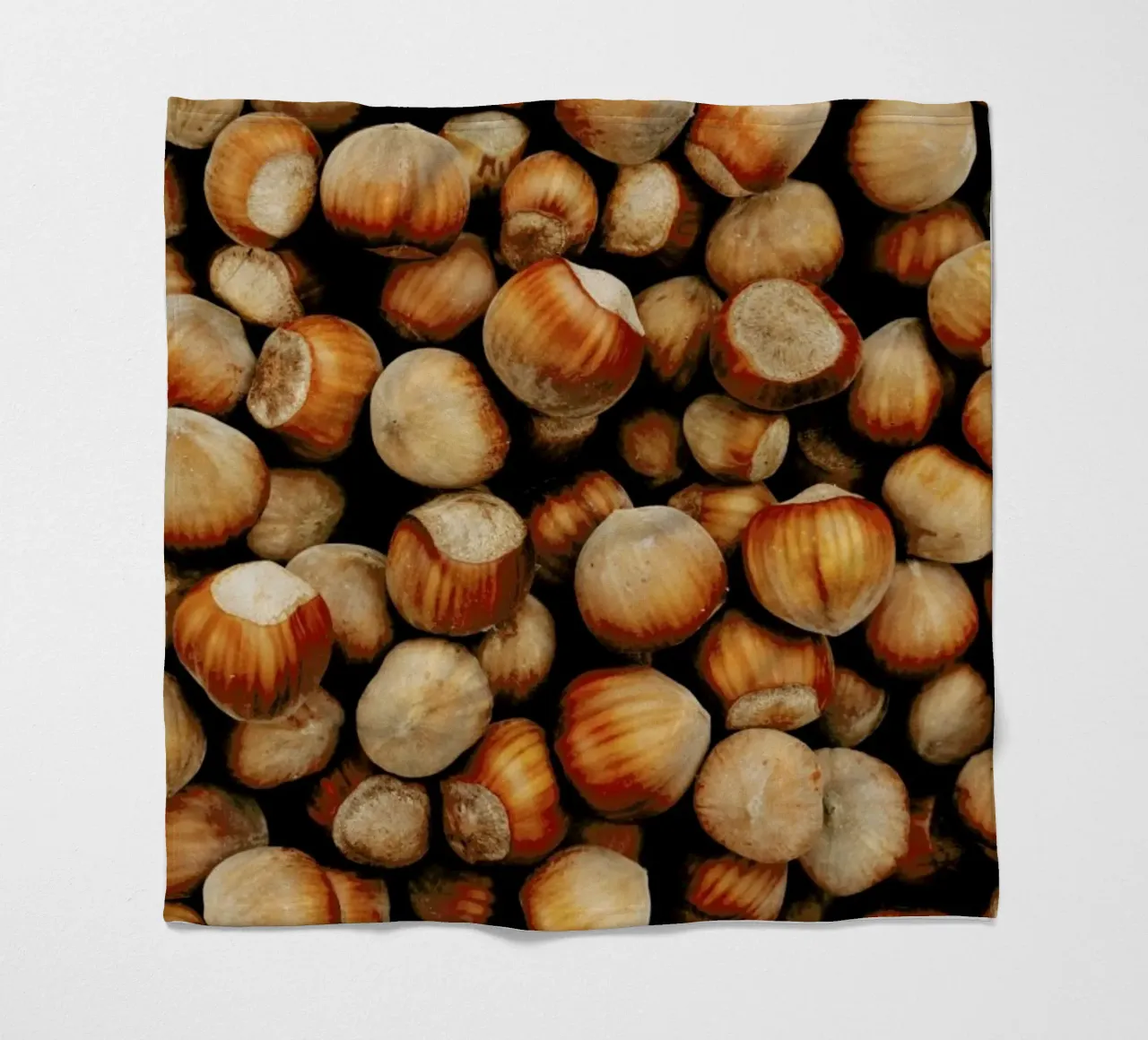 Hazelnuts fleece blanket by Sebastian Hilgetag