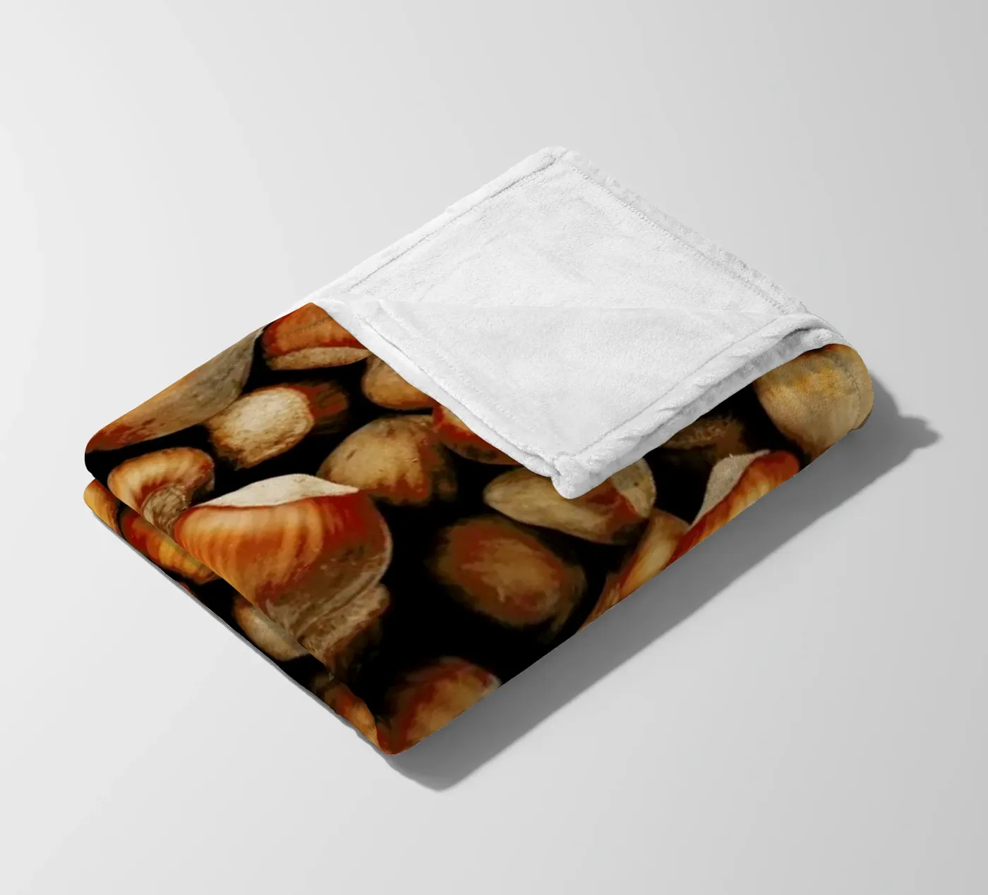 Hazelnuts fleece blanket by Sebastian Hilgetag