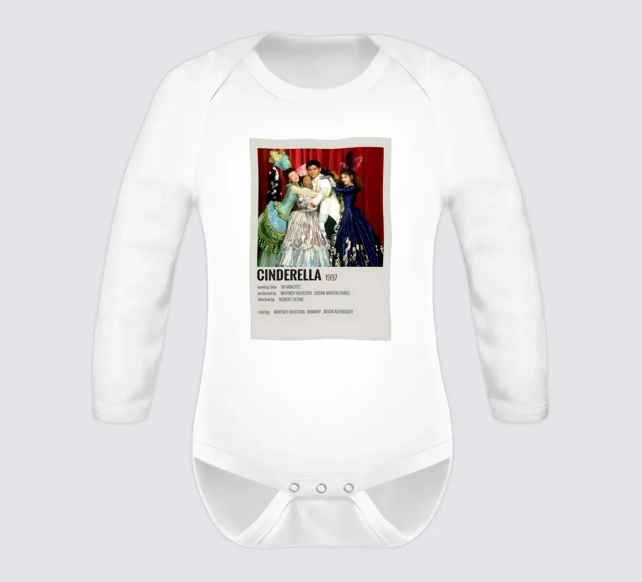 CINDERELLA 1997 long-sleeve baby romper by MVFminimalist