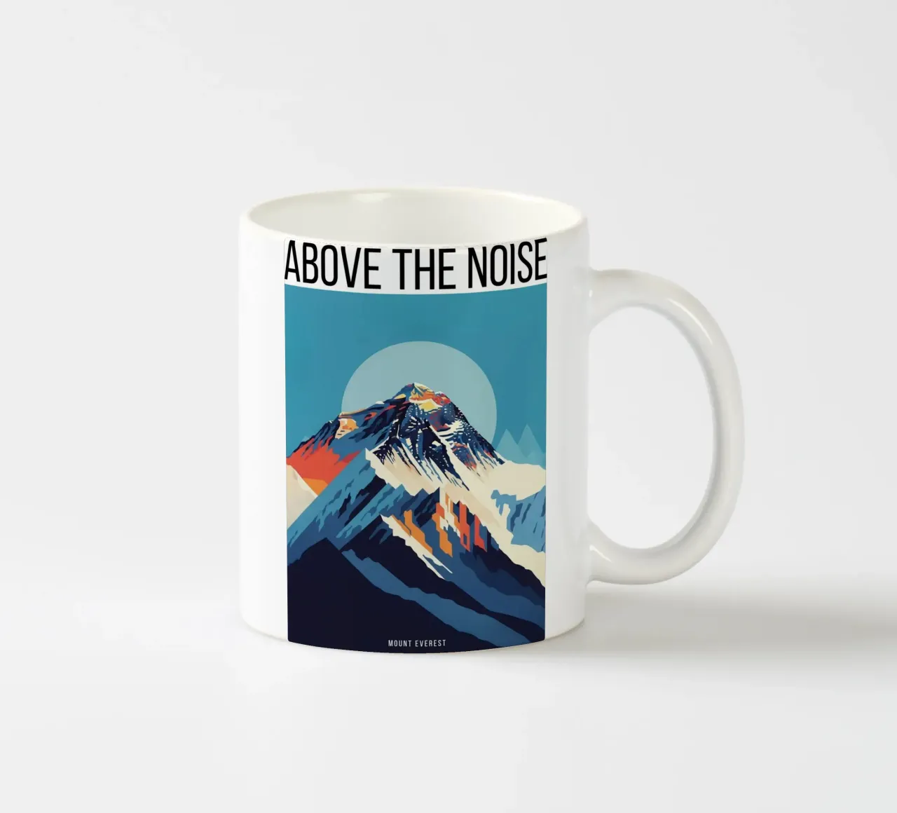 ABOVE THE NOISE - MOUNT EVEREST tazza in ceramica da ZEN VACATION