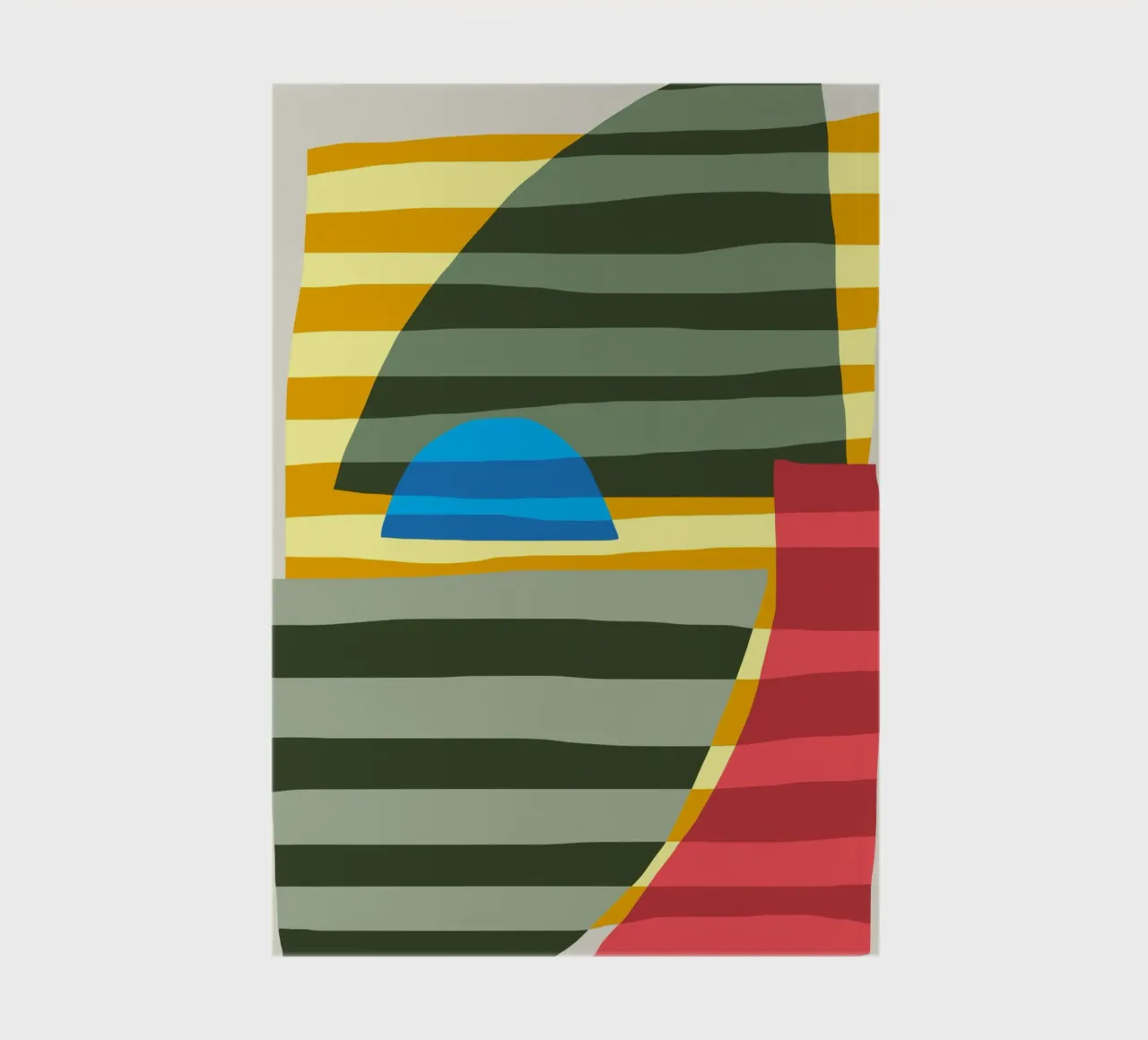 Color stripe collage 08 notebook by Little Dean