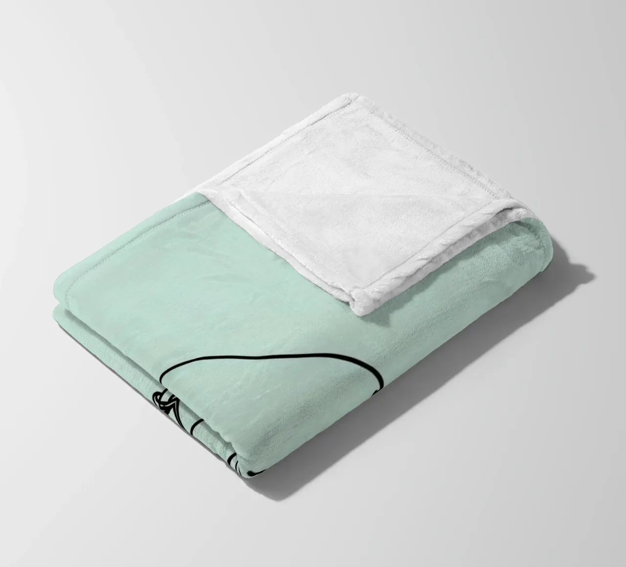 un piccolo uccello appollaiato su un ramo sfondo verde chiaro coperta in pile da DesignDoodle