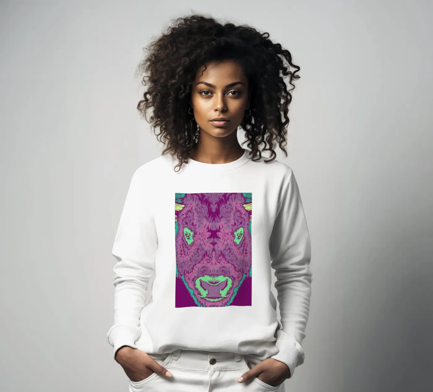 Bison sweatshirt by Cranio Dsgn