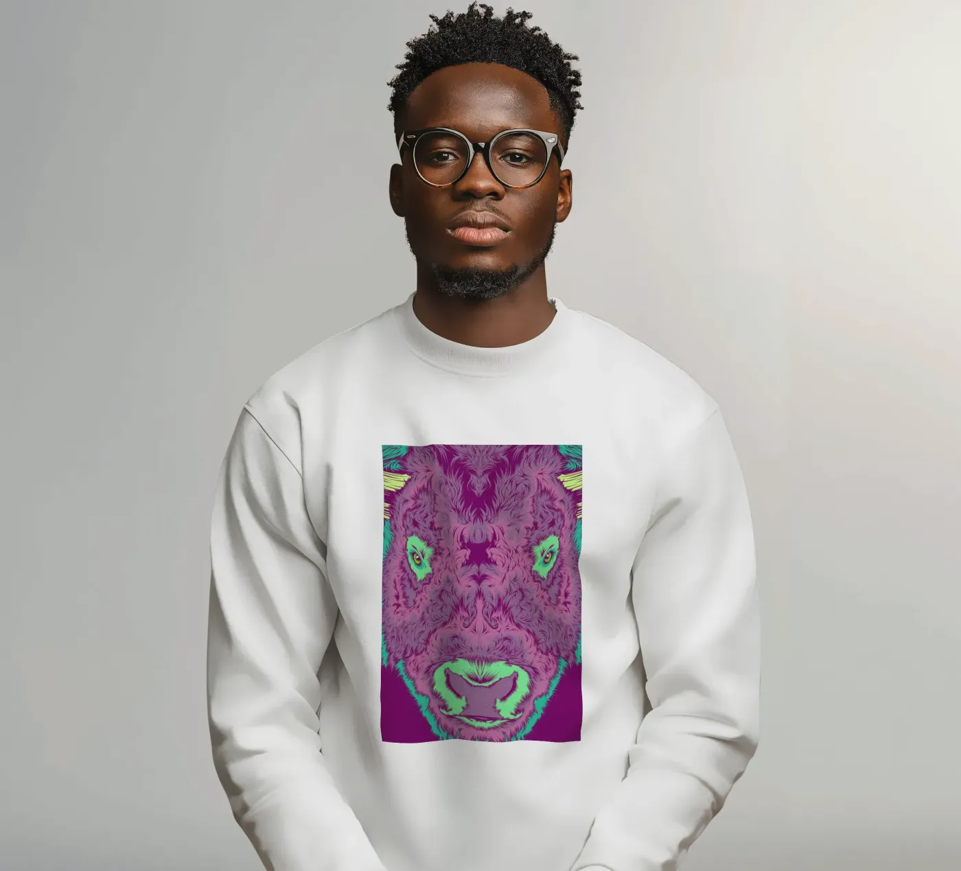 Bison sweatshirt by Cranio Dsgn