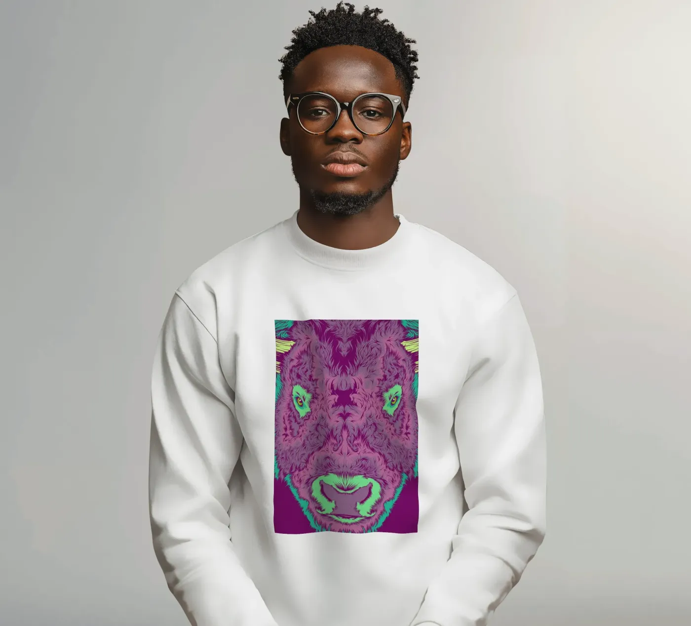 Bison sweatshirt by Cranio Dsgn