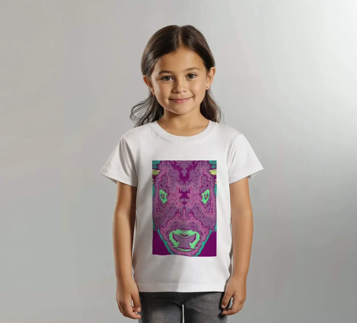 Bison t-shirt bambini da Cranio Dsgn