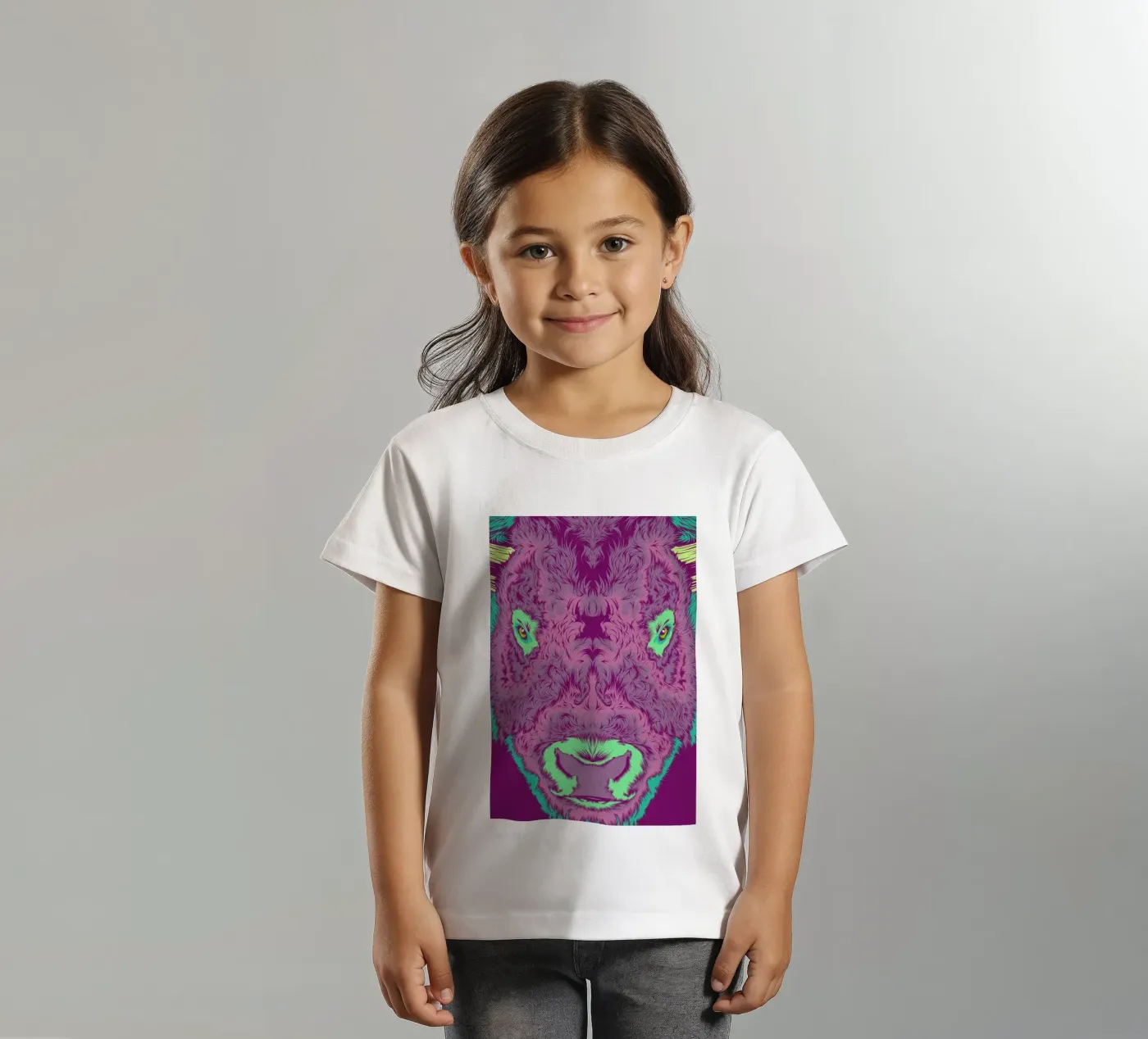 Bison t-shirt bambini da Cranio Dsgn