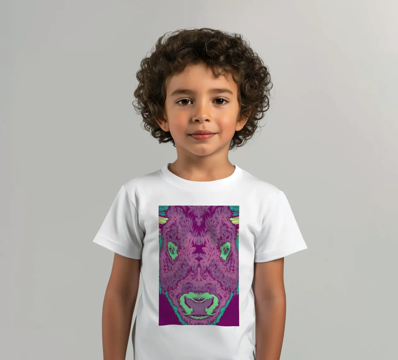 Bison kinder t-shirt van Cranio Dsgn