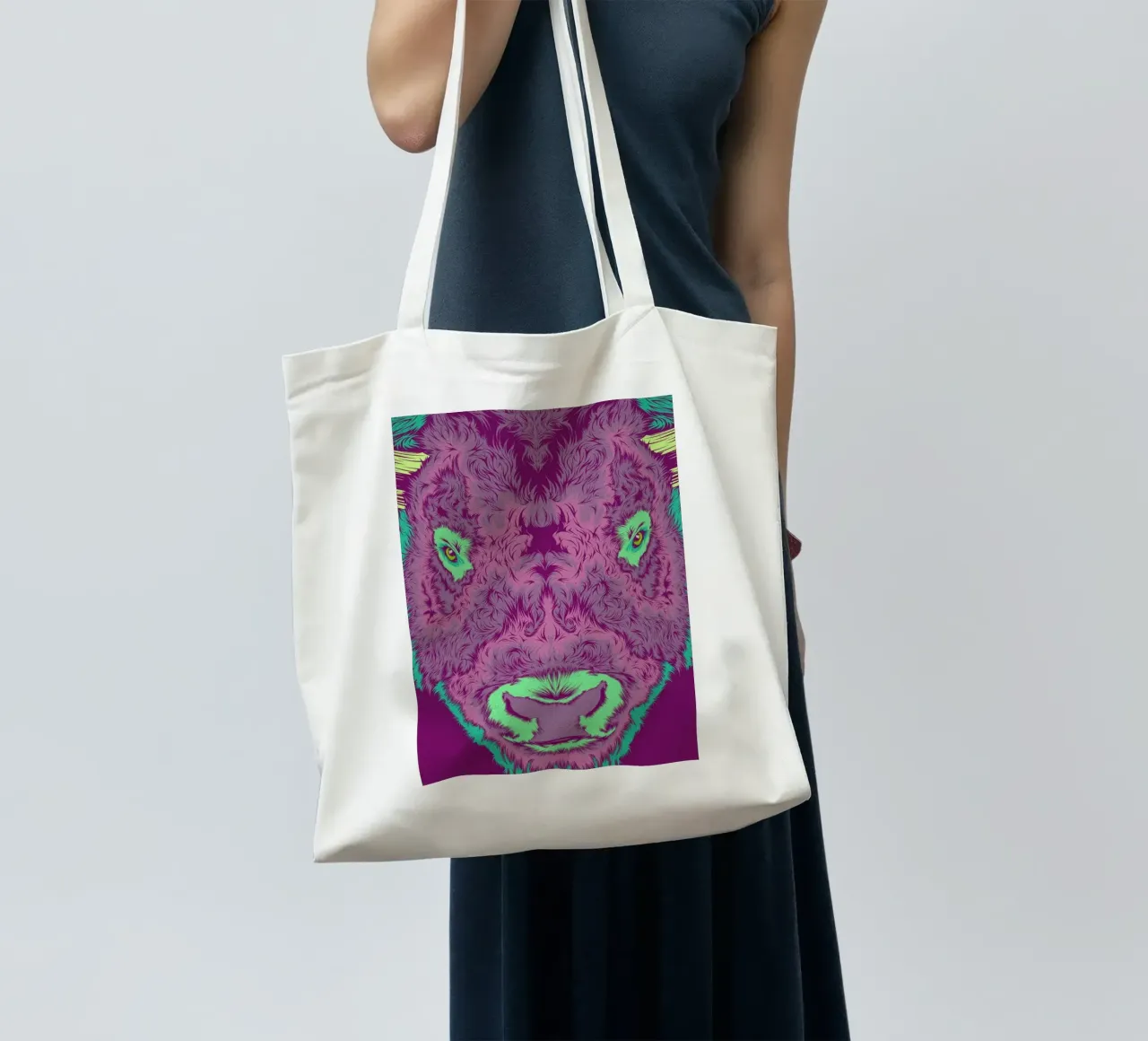 Bison borsa in juta da Cranio Dsgn