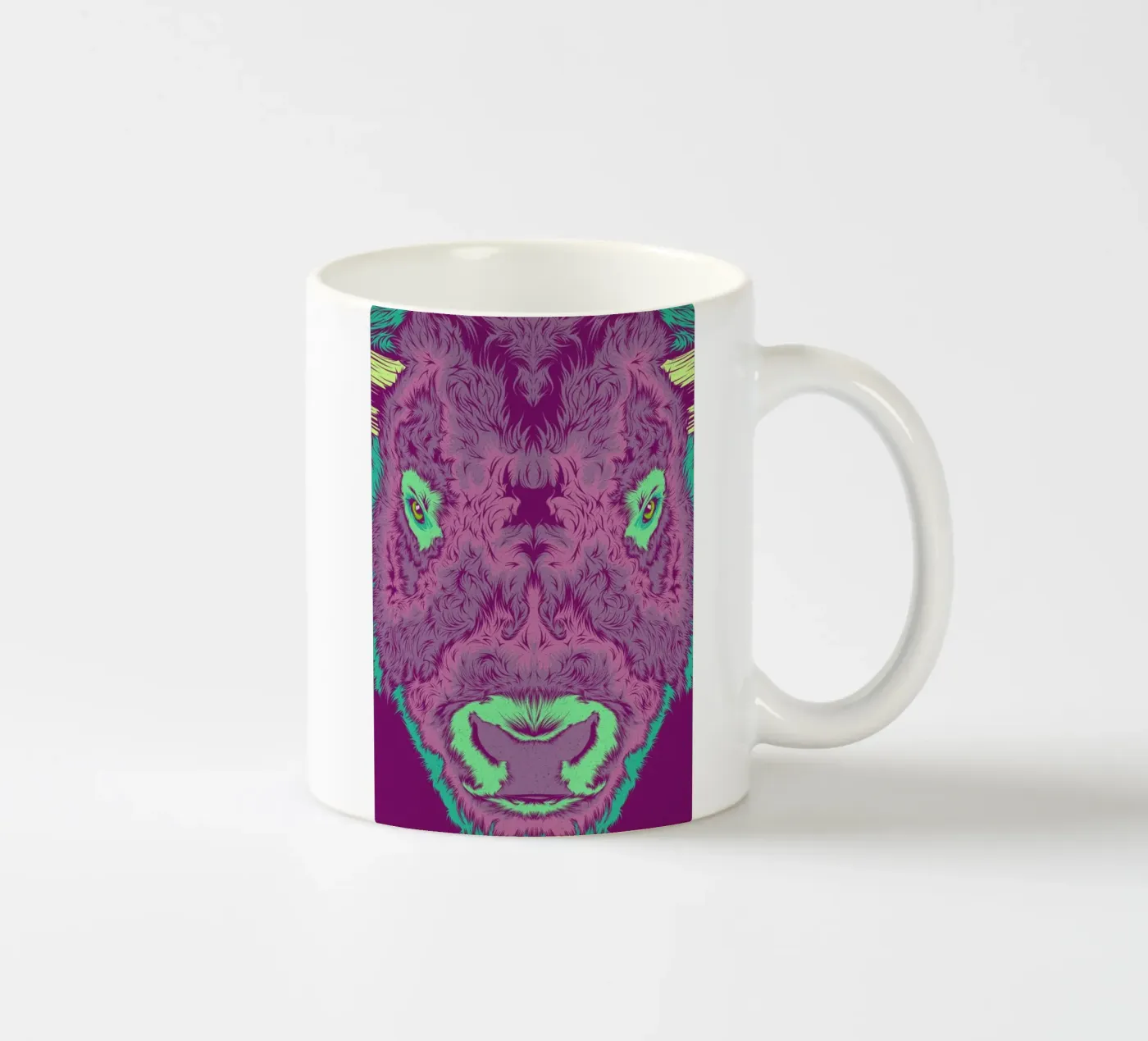 Bison ceramic mug by Cranio Dsgn