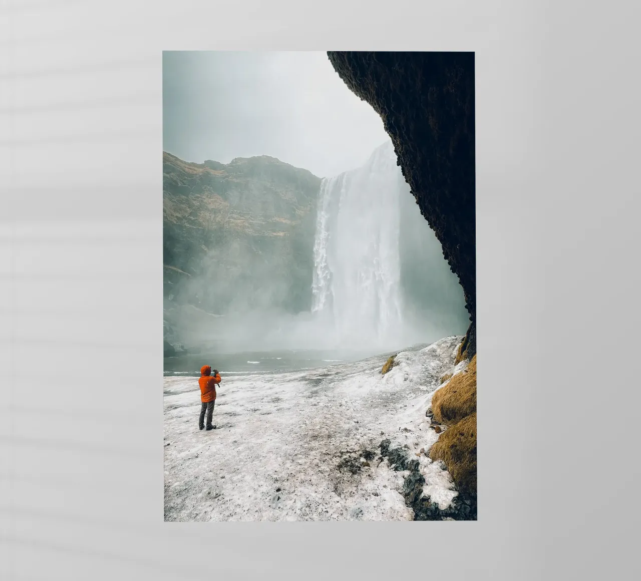 Iceland Waterfall pellicola backlit da Thilo Grøsch