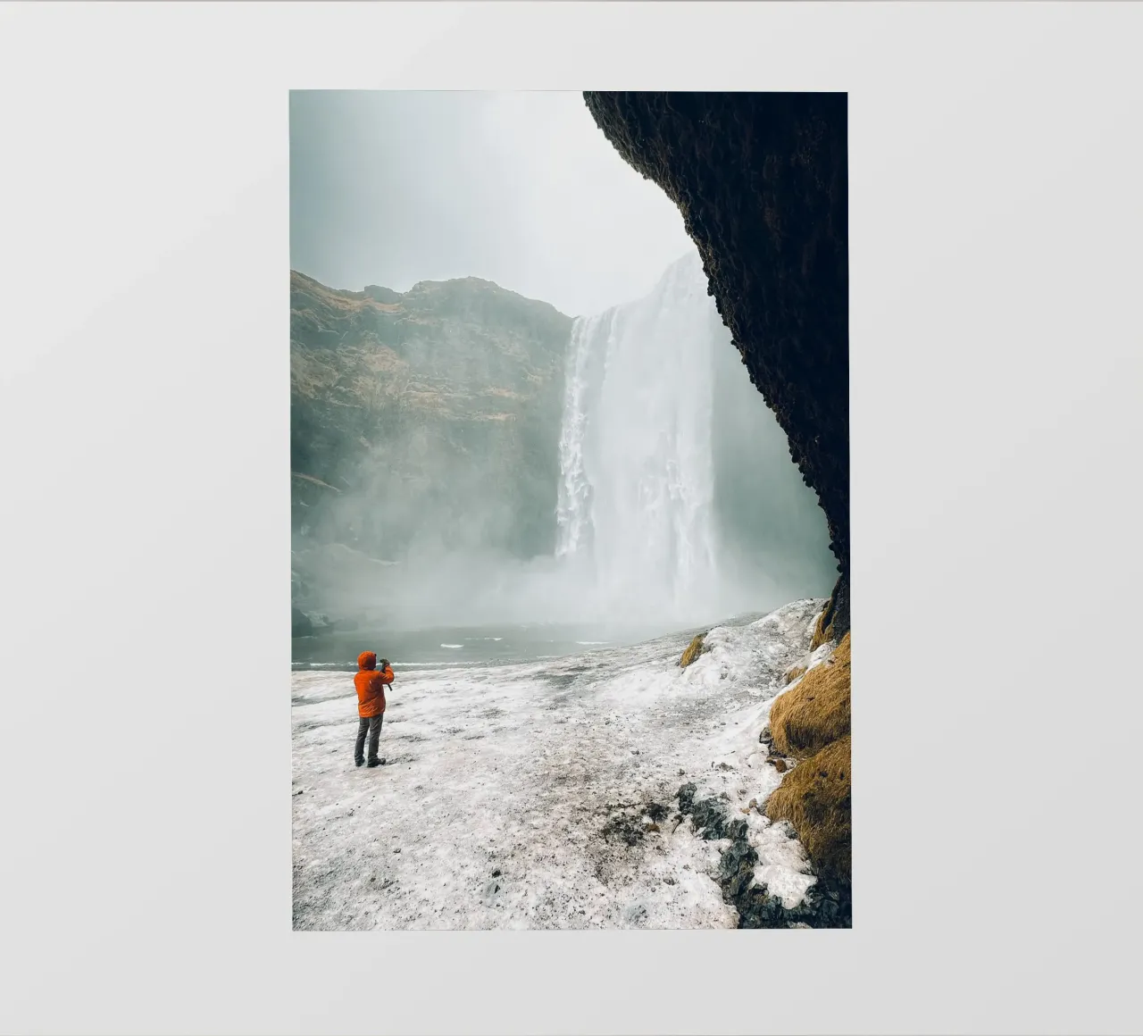 Iceland Waterfall telo in pvc da Thilo Grøsch