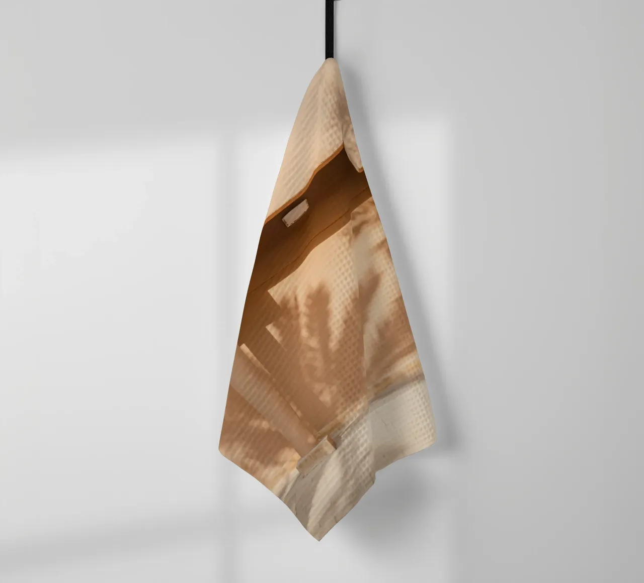 Shadow of a palm tree on the wall canovaccio da cucina da photolovers