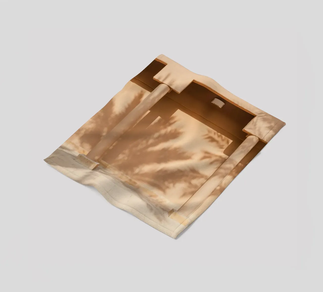 Shadow of a palm tree on the wall coperta in pile da photolovers