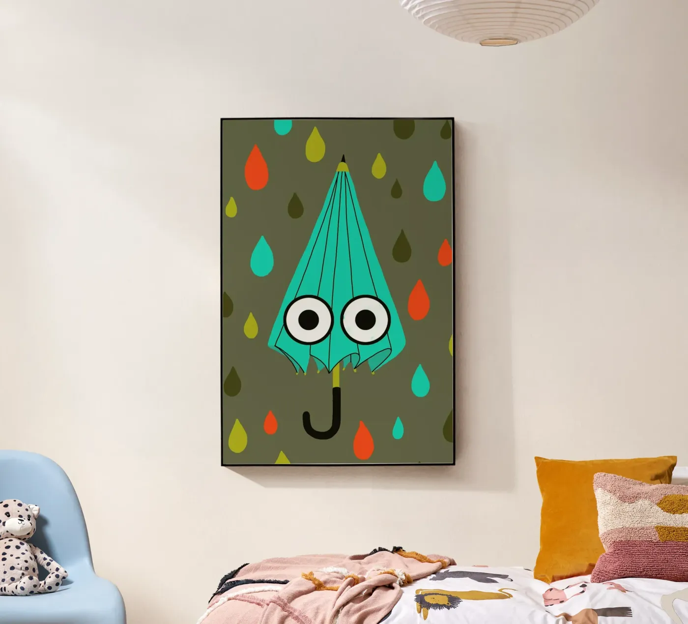 Mr. Umbrella acryl van Doozal