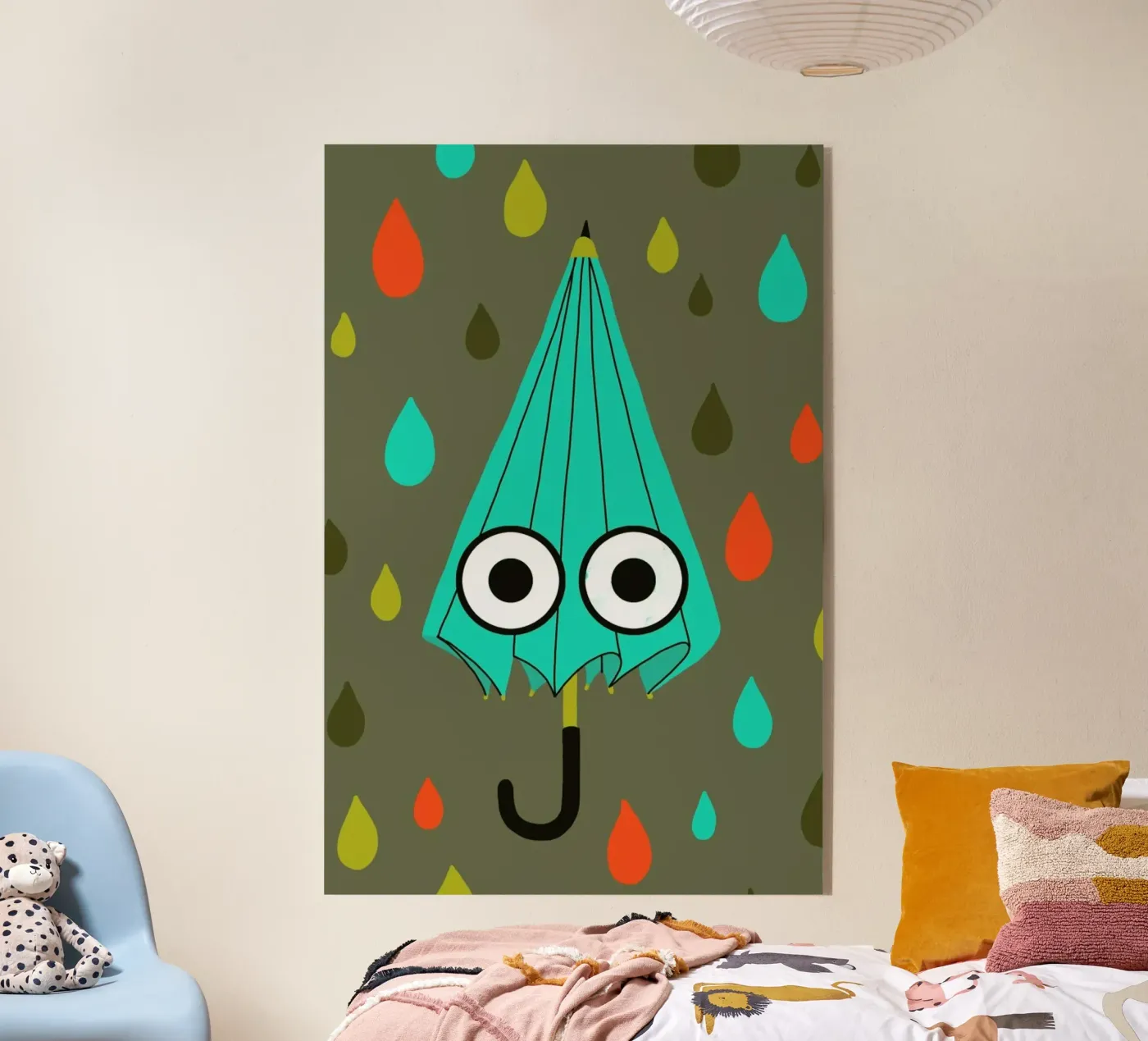 Mr. Umbrella acryl van Doozal