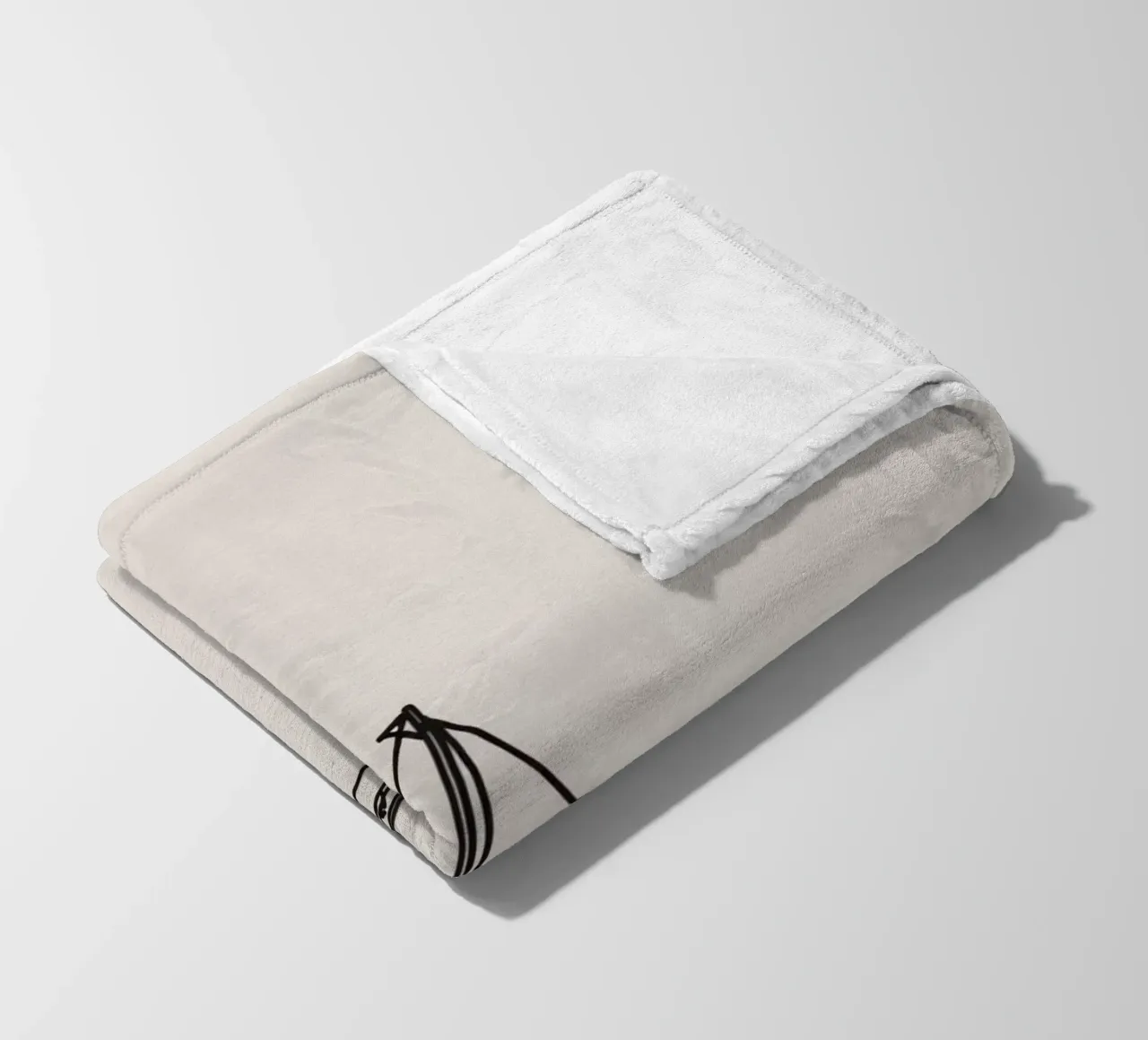 Sailboat gliding across calm waters under a clear sky fleece blanket by DesignDoodle