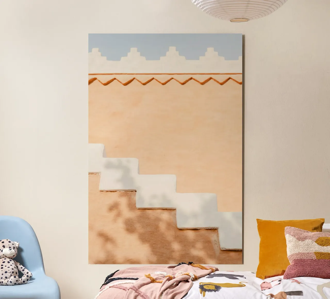 Peach wall in the Middle East alluminio dibond da photolovers