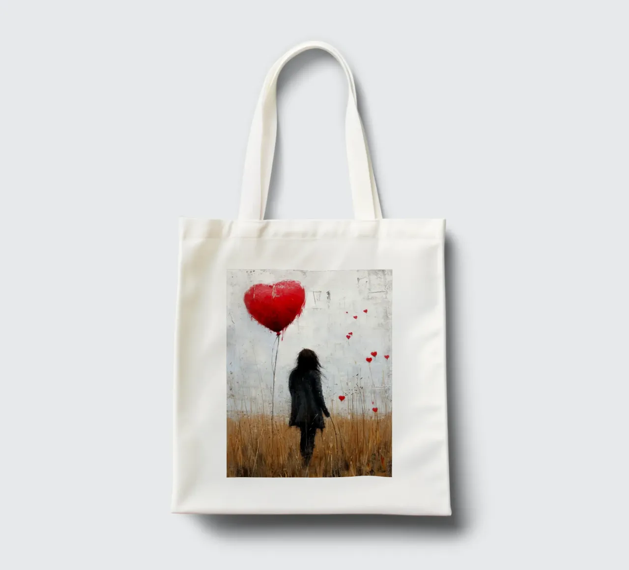 L'amore borsa in juta da Lionmixart