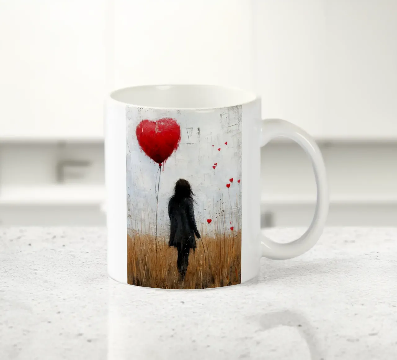 L'amore tazza in ceramica da Lionmixart