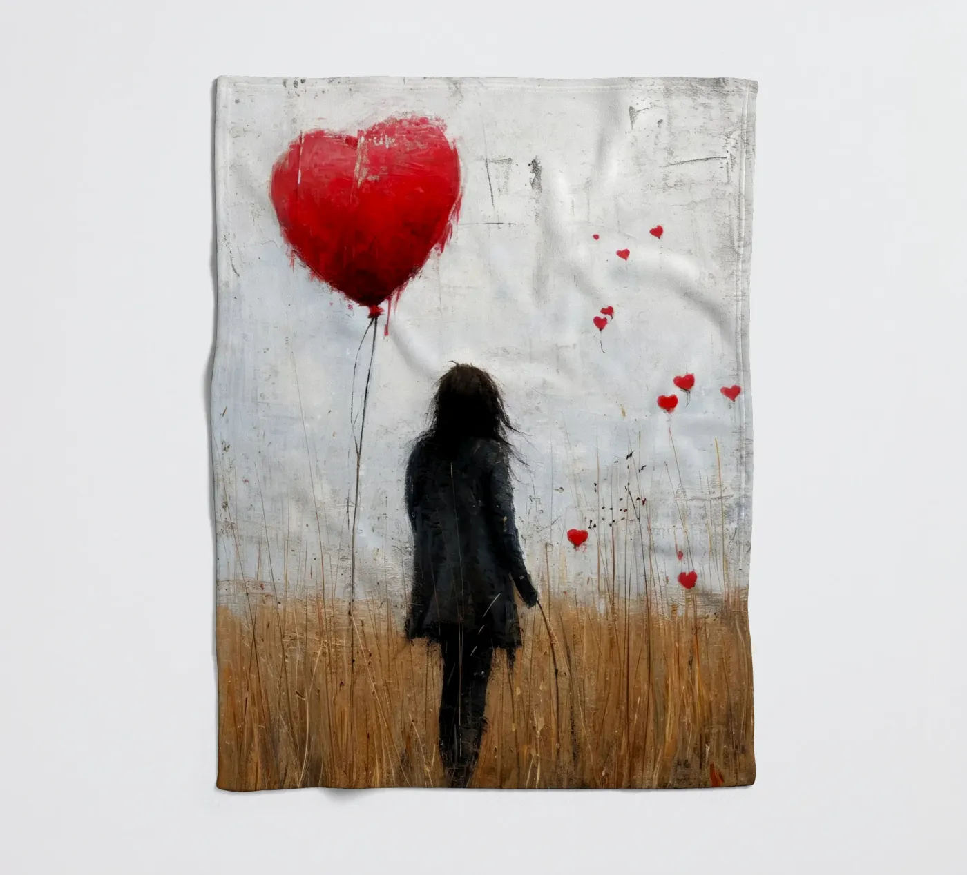 Liebe Fleecedecke von Lionmixart