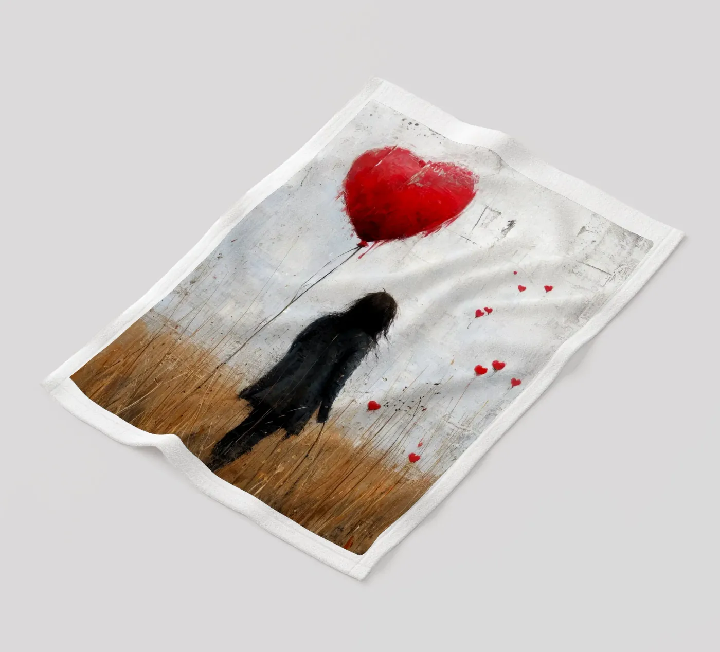 Liebe Fleecedecke von Lionmixart