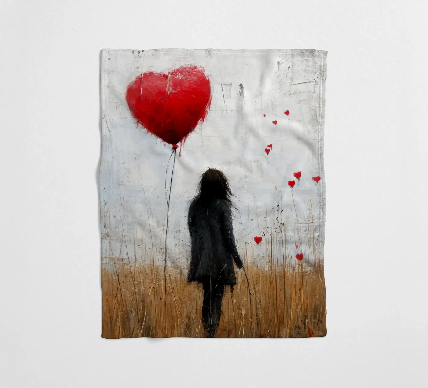 Liebe Fleecedecke von Lionmixart
