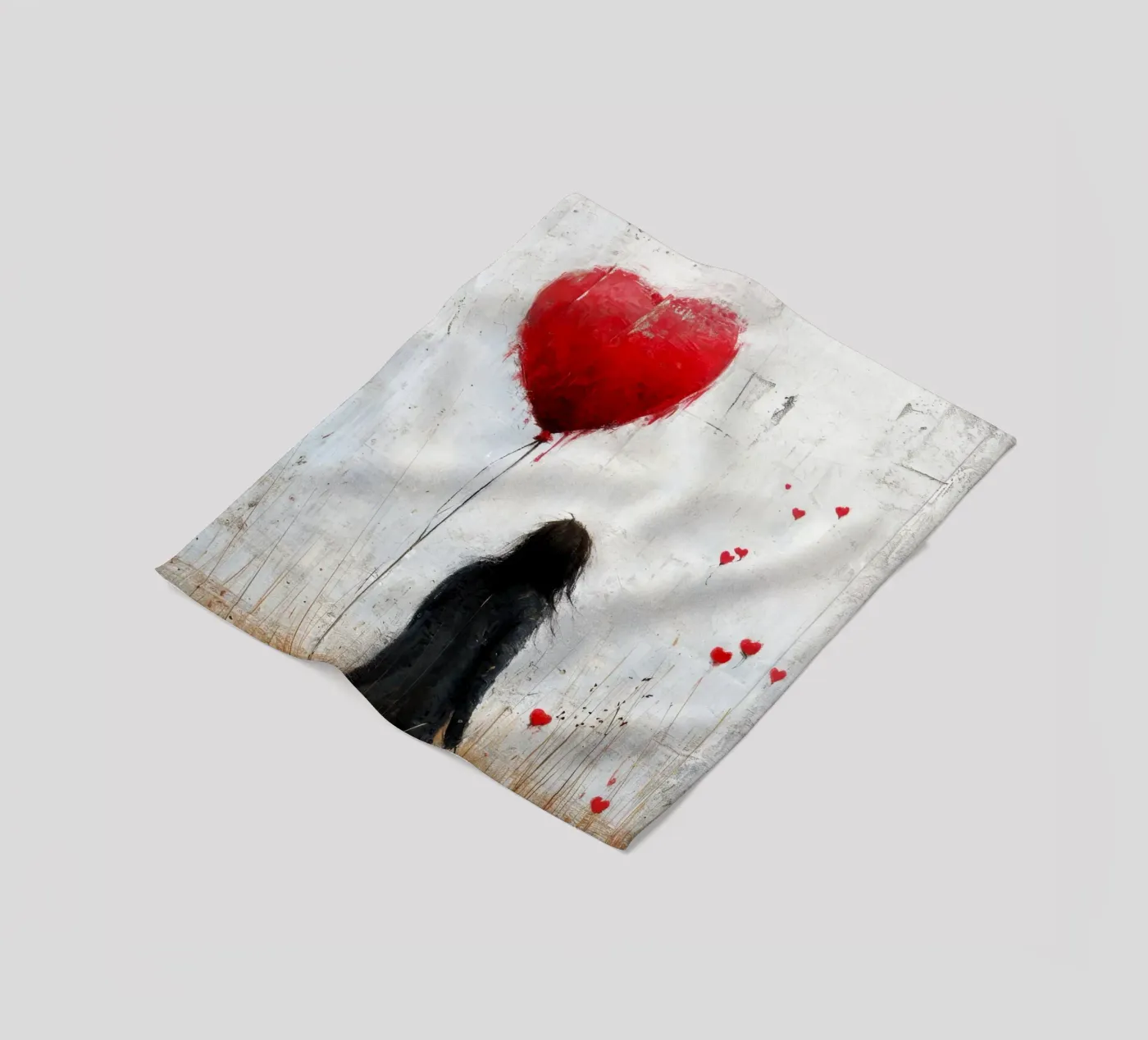 Liebe Fleecedecke von Lionmixart