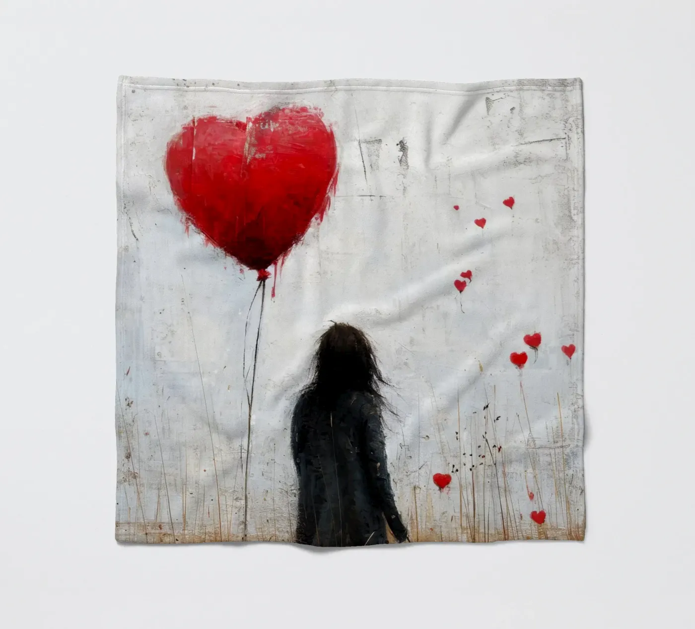 Liebe Fleecedecke von Lionmixart