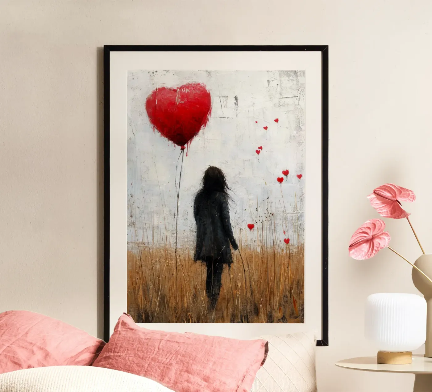 Liefde poster van Lionmixart