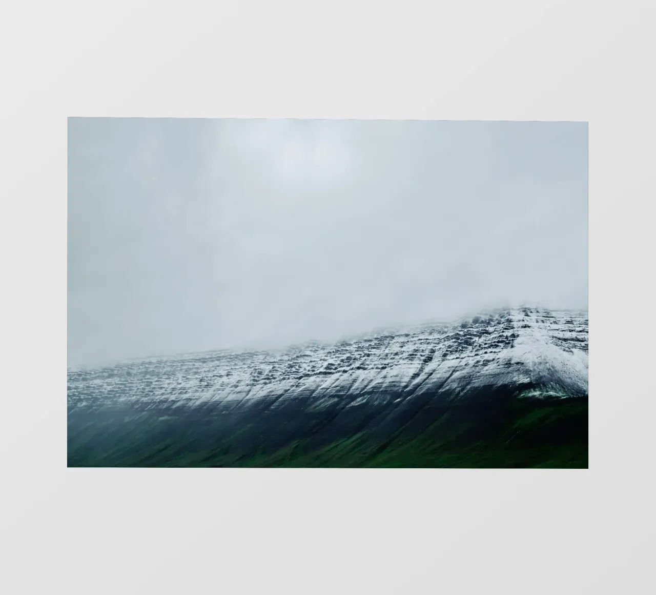 Islanda Montagna di neve telo in pvc da KISSA STUDIO