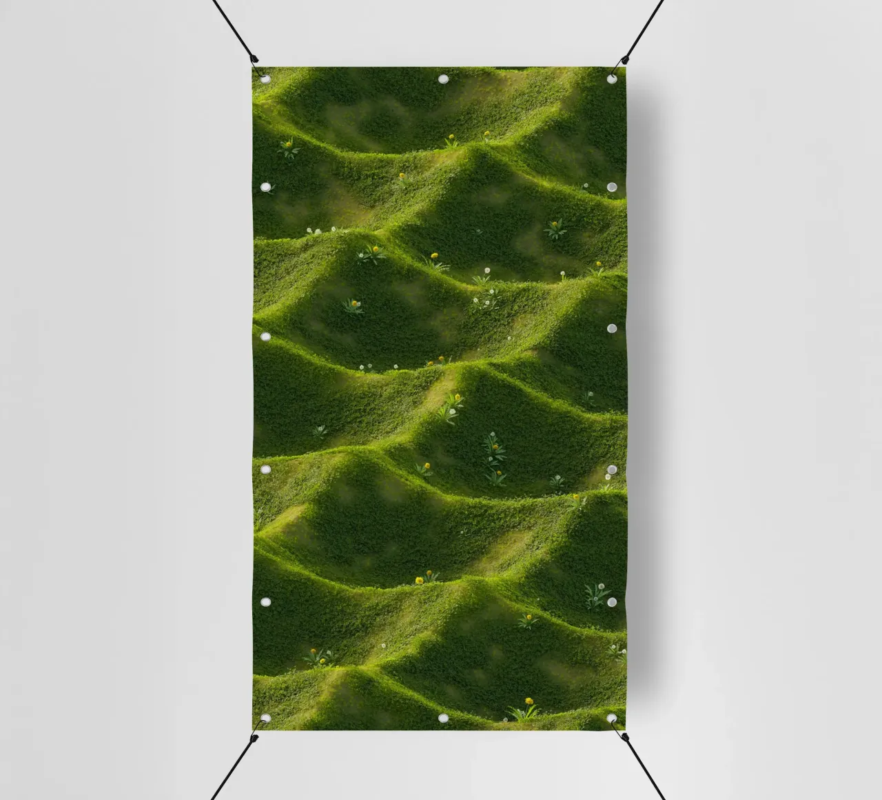 erba delle colline verdi telo in pvc da Earthly Visions