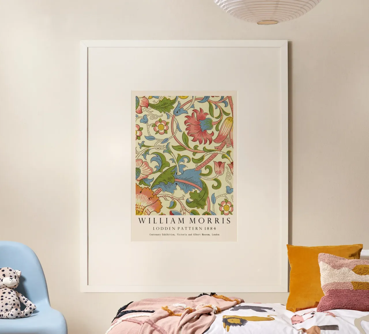steli di giglio a viticcio poster con telaio in legno da komo store