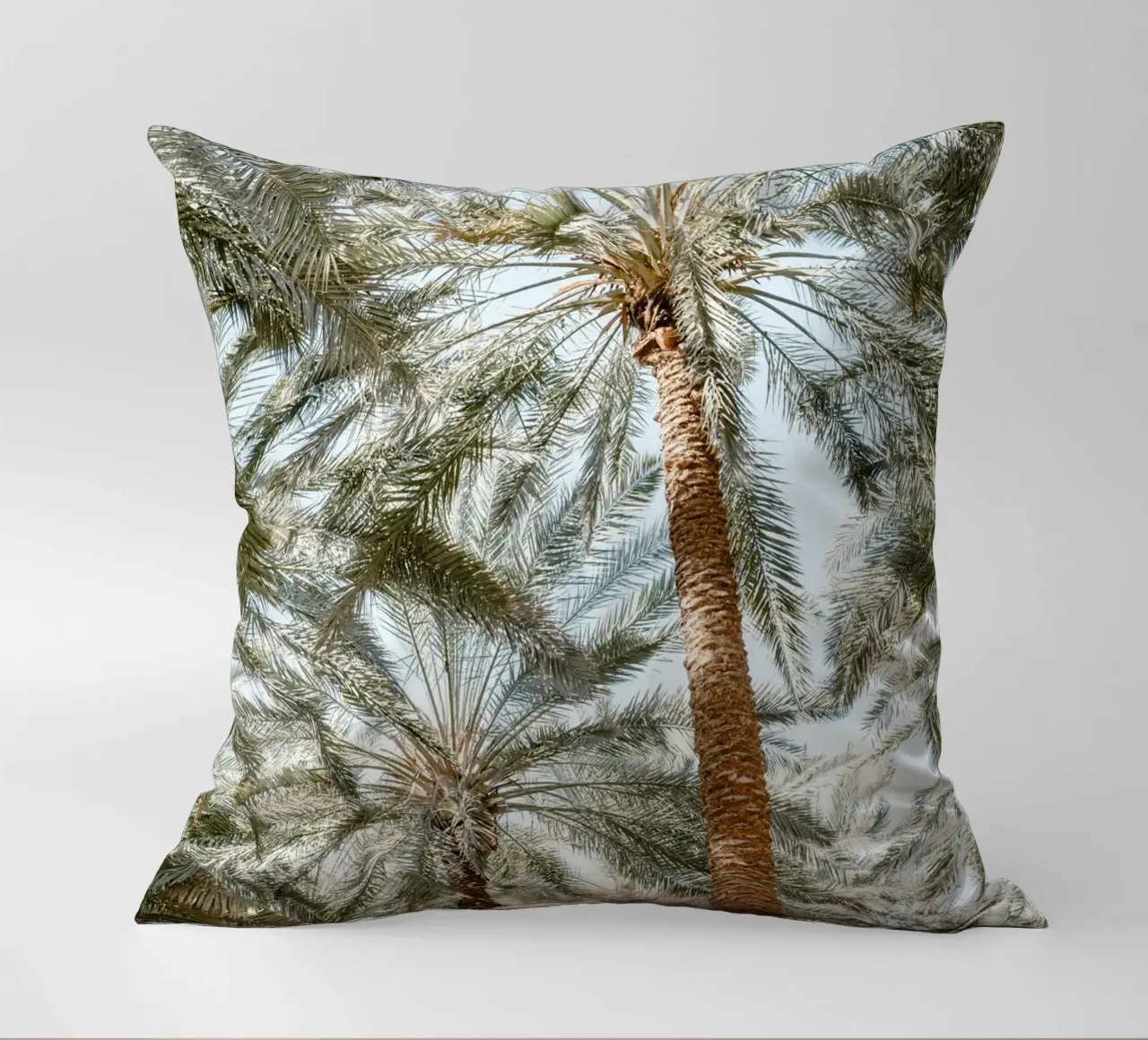 Oasis with palm trees cuscino da photolovers