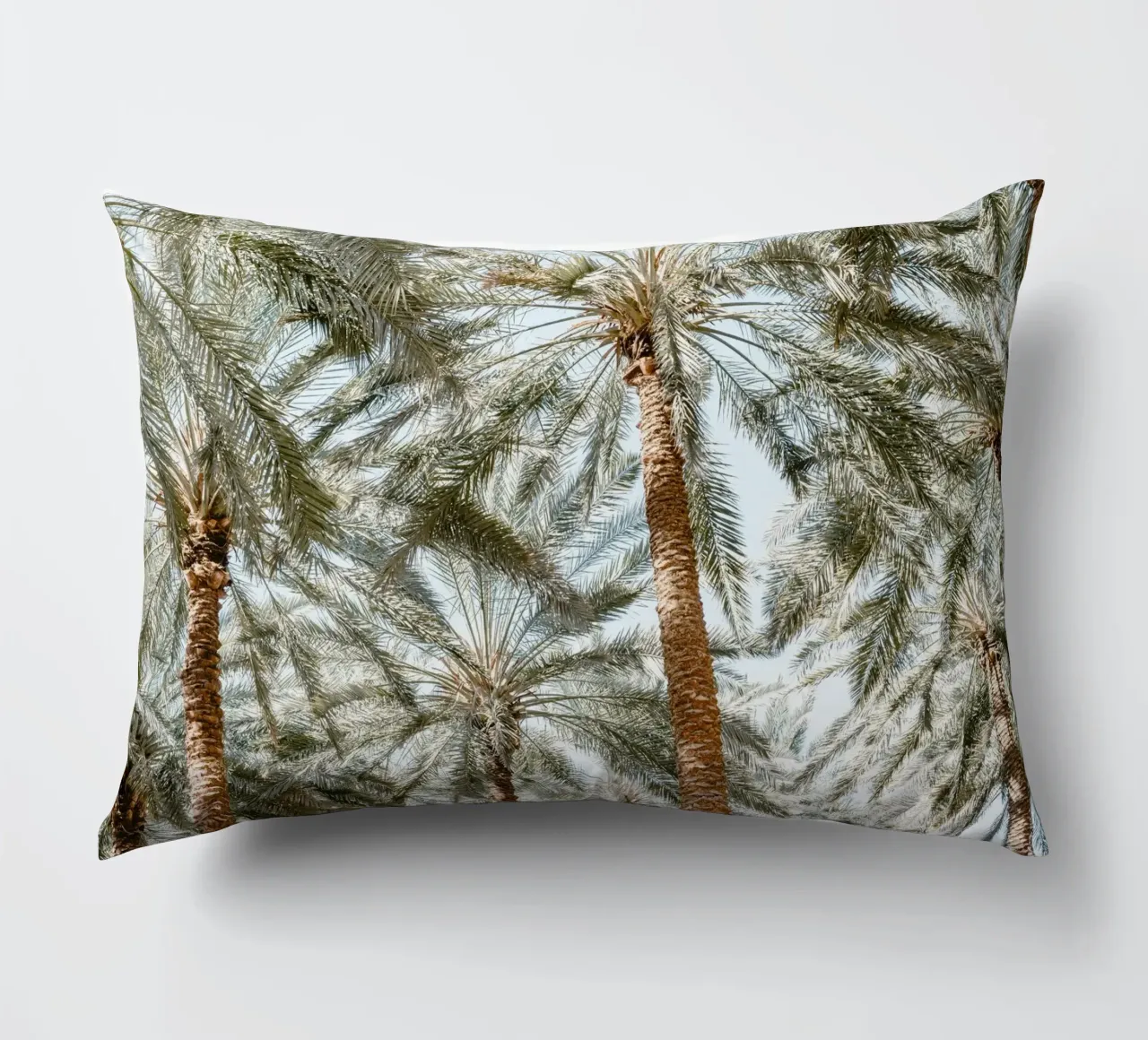 Oasis with palm trees cuscino da photolovers