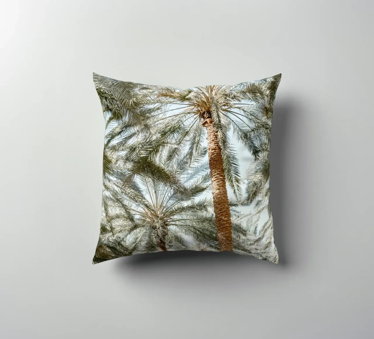 Oasis with palm trees cuscino da photolovers