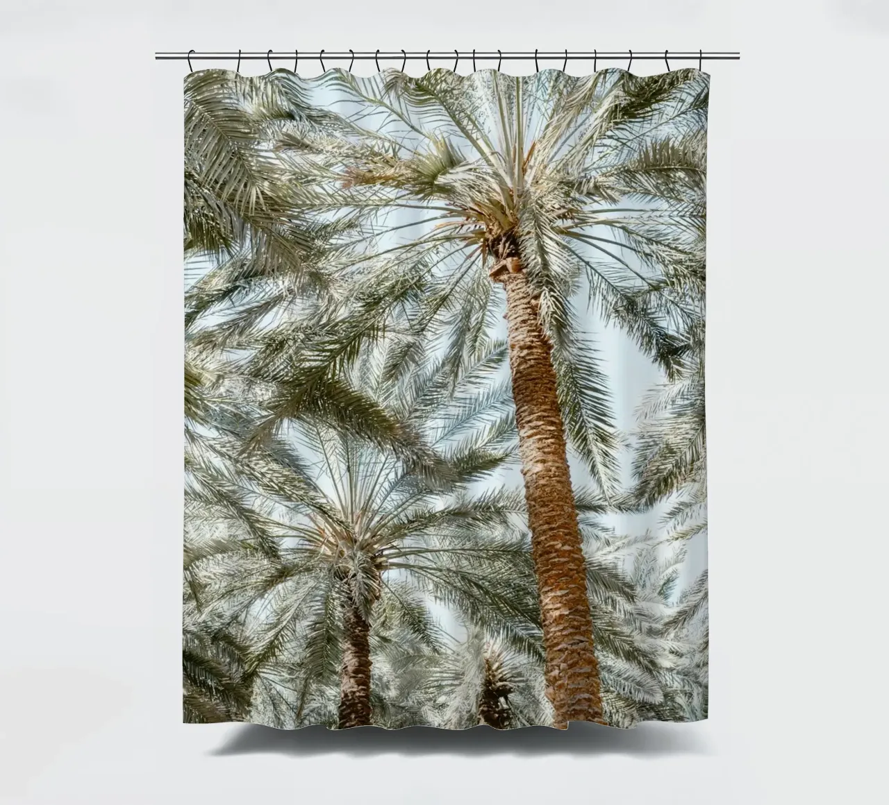Oasis with palm trees tenda da doccia da photolovers