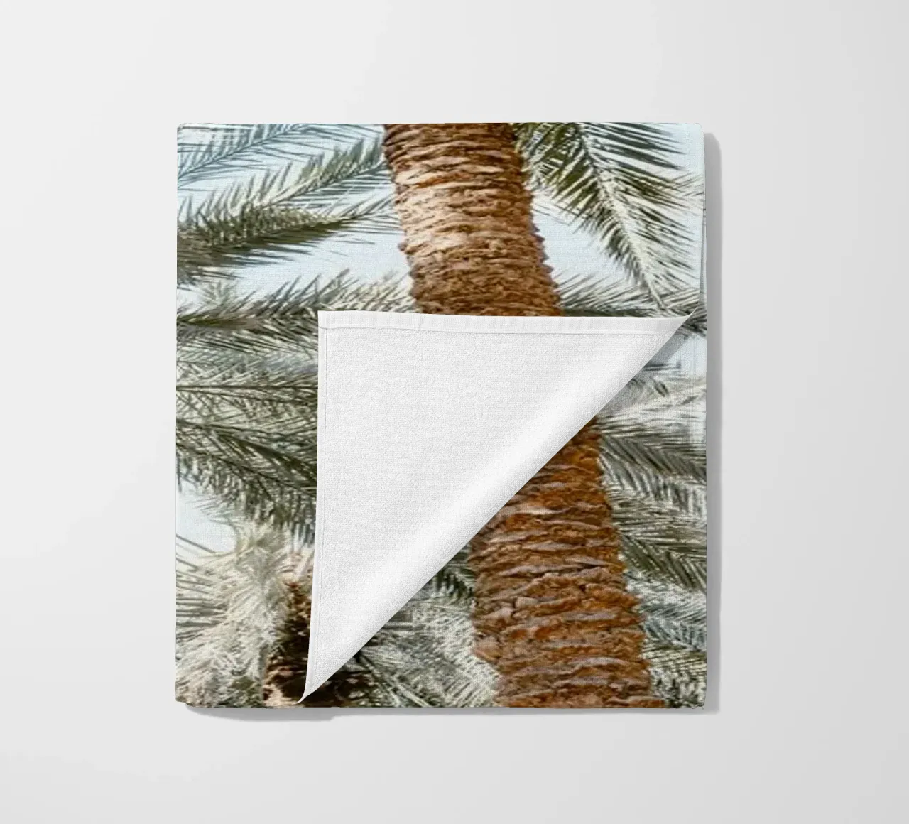 Oasis with palm trees telo mare da photolovers