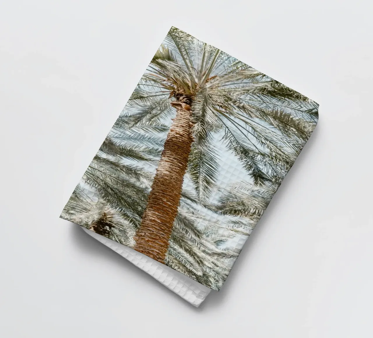 Oasis with palm trees Geschirrtuch von photolovers