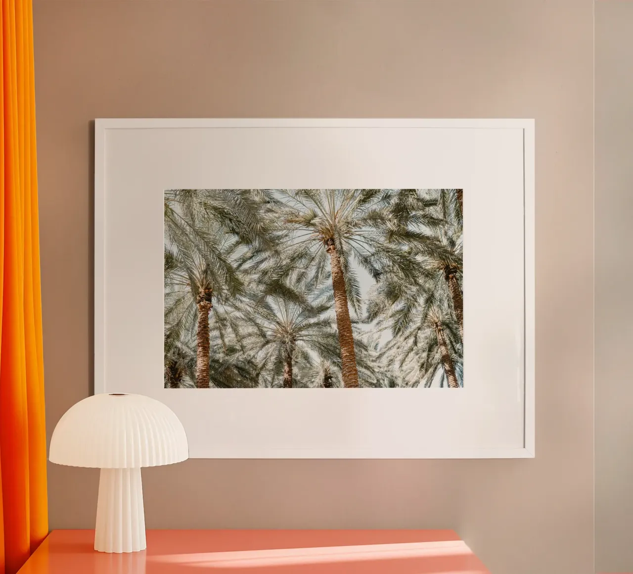 Oasis with palm trees carta hahnemühle da photolovers