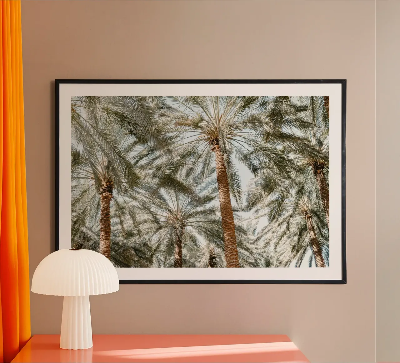 Oasis with palm trees carta hahnemühle da photolovers